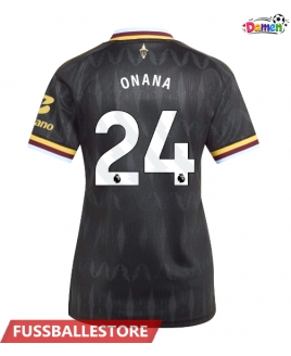 Günstige Aston Villa Amadou Onana #24 Auswärtstrikot Damen 2026-27 Kurzarm